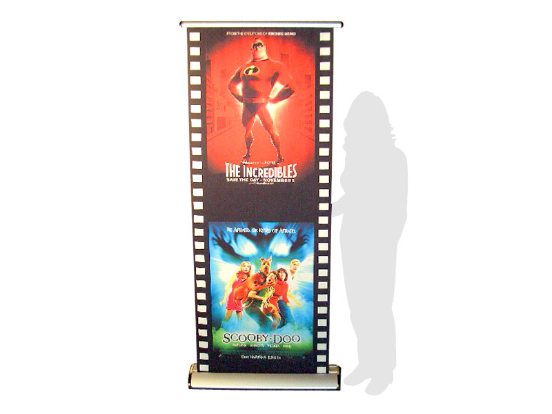 ReVue Scrolling Banner Stand - Silver