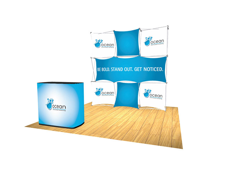 EXPRESS Pop-up Kit D - 8 foot backwall display 