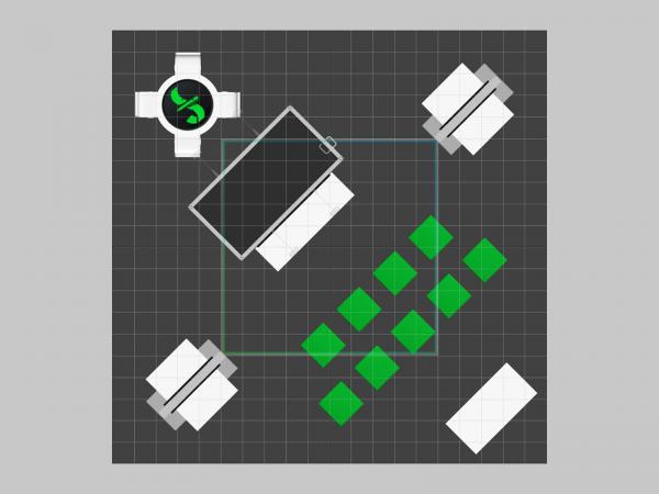 VK-5166 Trade Show Island Exhibit -- Plan View
