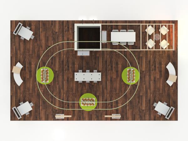 VK-5225 Island Trade Show Exhibit -- Plan View
