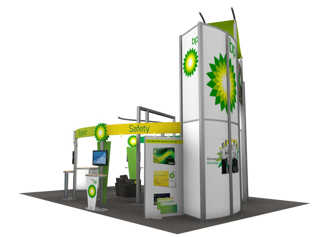 RE-9029 / BP Trade Show Rental Display -- Image 2