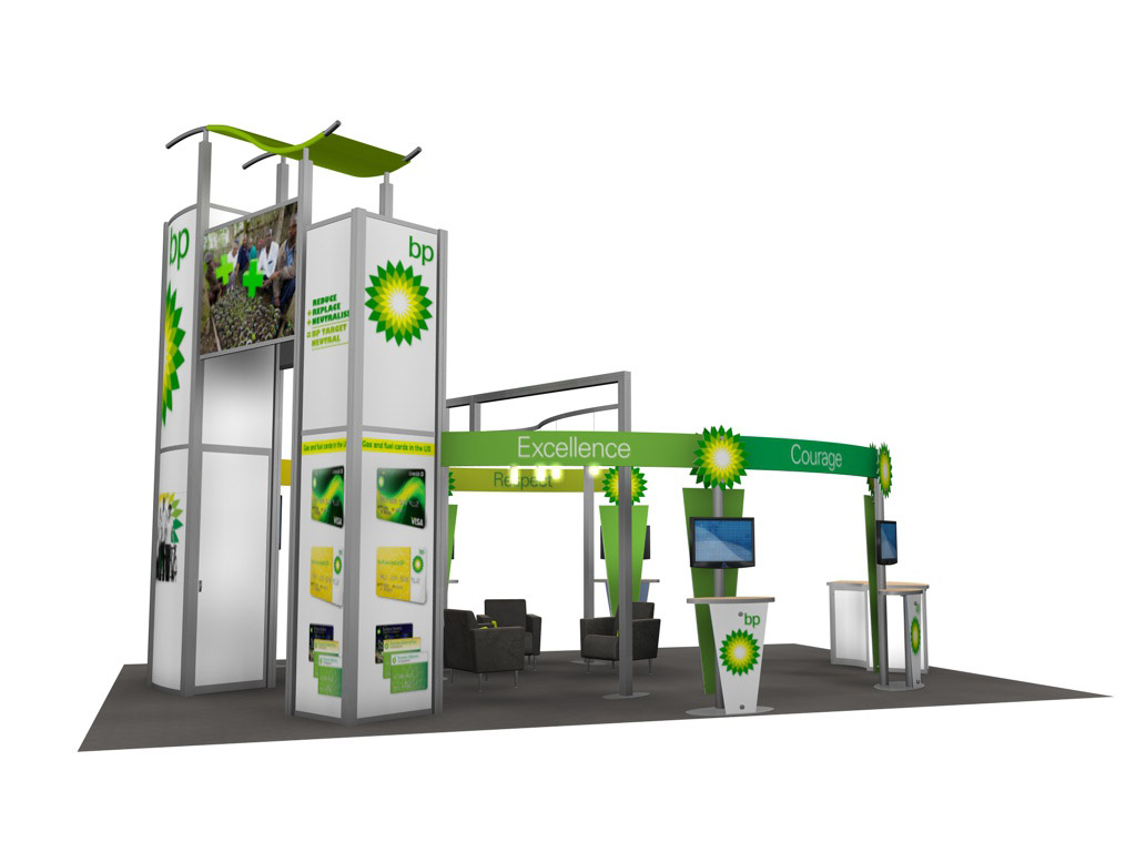 RE-9029 / BP Trade Show Rental Display -- Image 5