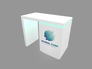 MOD-1741 Waterfall Workstation Counter with MOD-1593 Counter-- Image 1