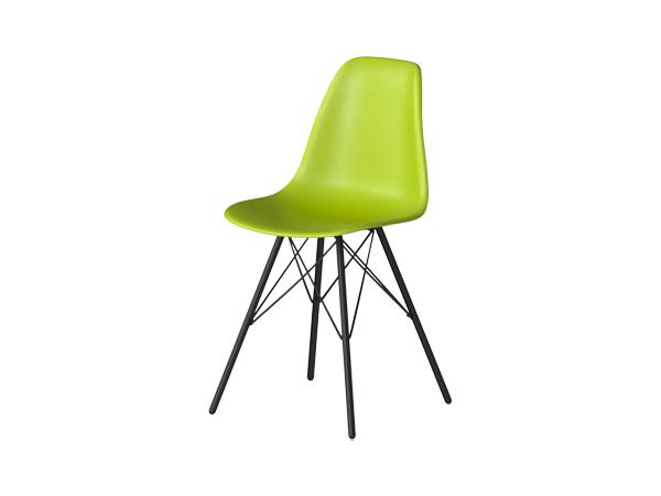 CEGS-048 | Chelsea Chair w/ Black Tower Base Chartreuse | Trade Show Furniture Rental