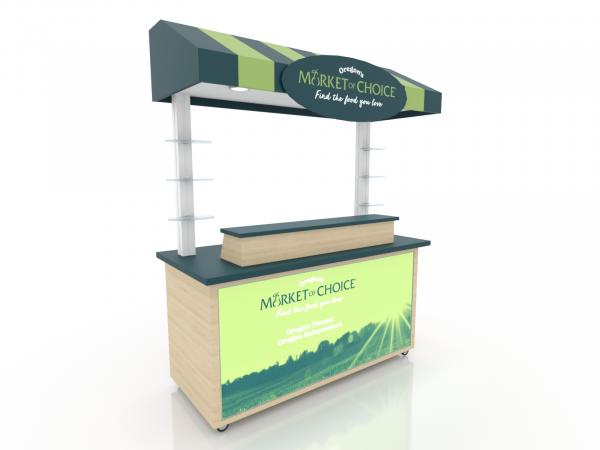 MOD-1196 Trade Show Product Kiosk with Graphics -- View 1