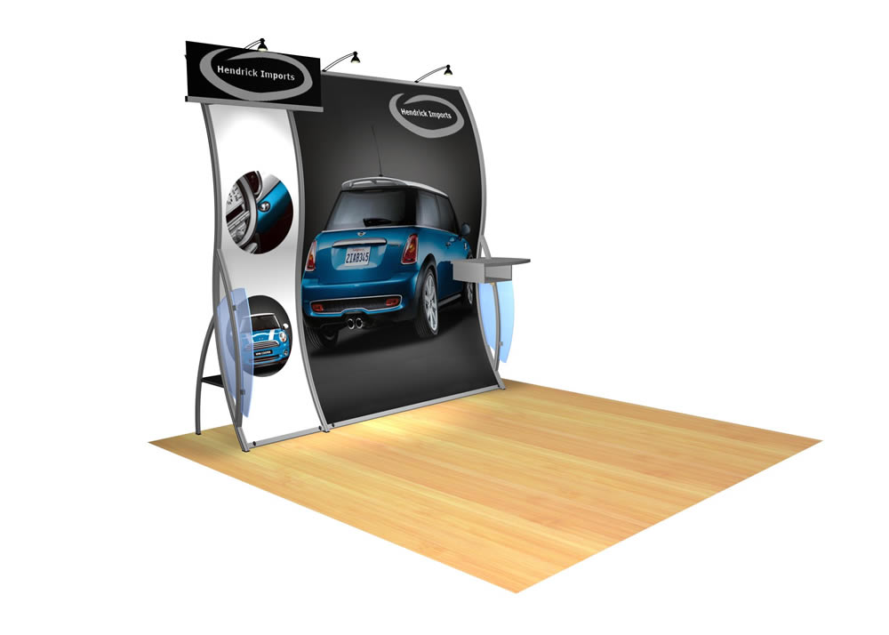 Perfect 10 VK-1503 Portable Hybrid Trade Show Display -- Image 2 (rectangle header)