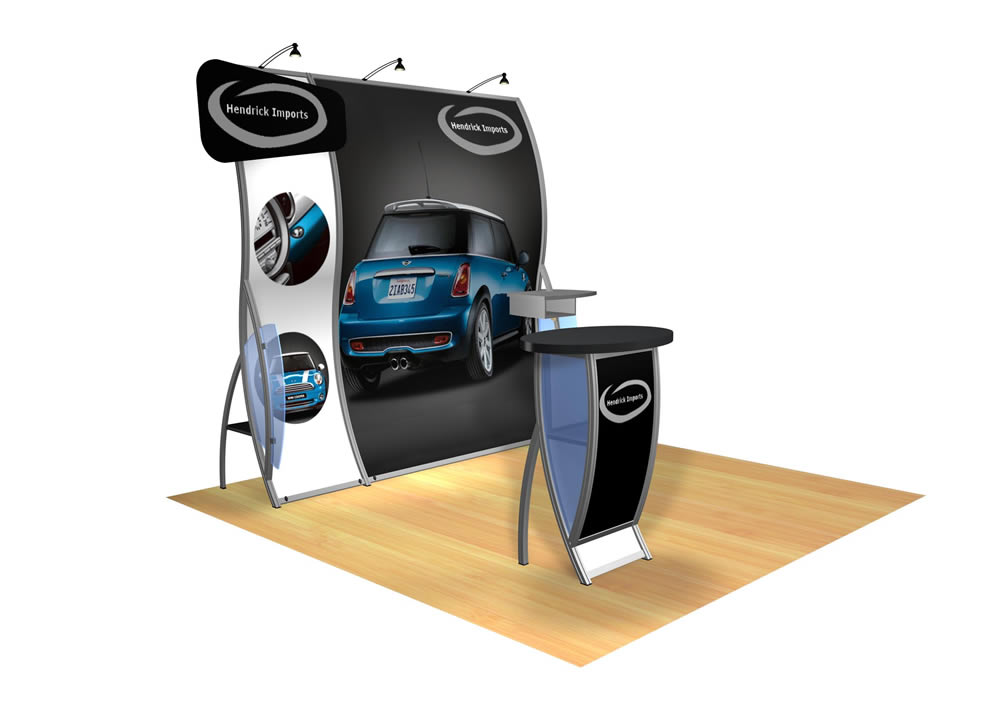 Perfect 10 VK-1505 Portable Hybrid Trade Show Display -- Image 2 (polygon header) 
