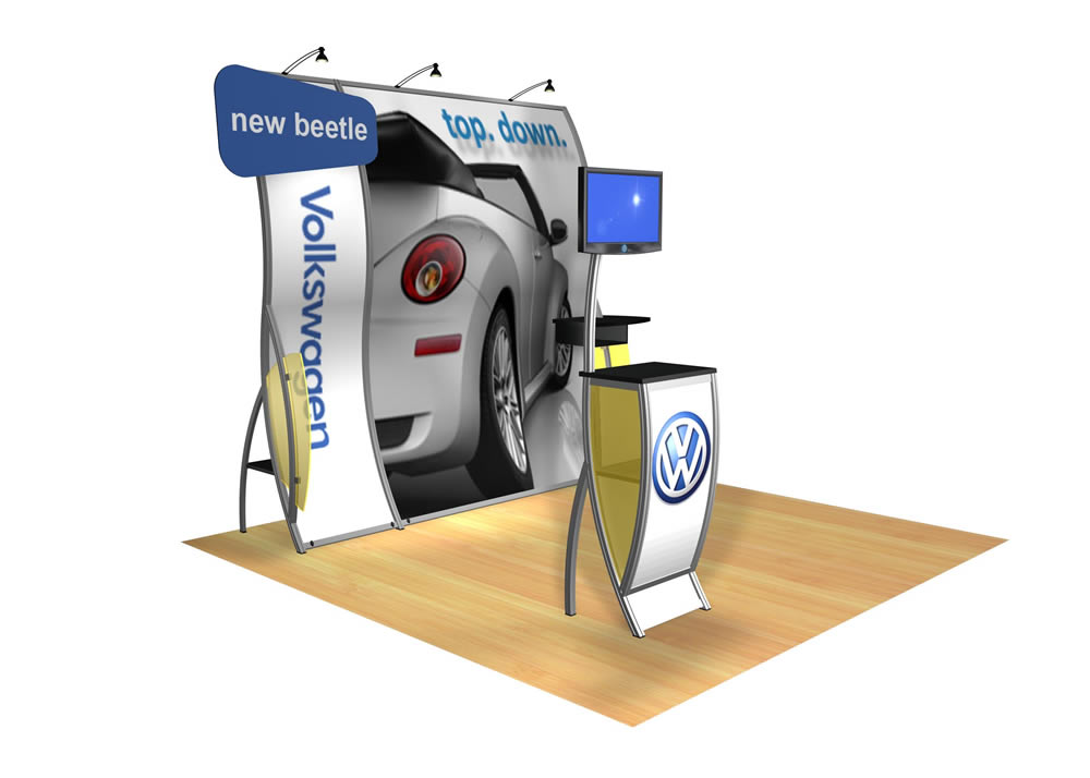 Perfect 10 VK-1506 Portable Hybrid Trade Show Display -- Image 2 (polygon header) 