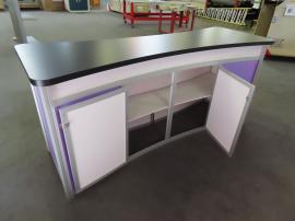 Modified MOD-1530 Reception Counter with Locking Storage and Graphics -- View 3