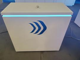 Custom Peninsula Island with 16 ft. Backwall with SEG Graphic -- View 3