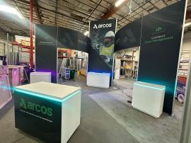 RENTAL: RE-9170 Island Design with 80" Wide x 42" Deep x 190" High Gravitee Storage Tower -- View 2