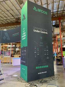 RENTAL: RE-9170 Island Design with 80" Wide x 42" Deep x 190" High Gravitee Storage Tower -- View 3