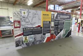 VK-2311 SEGUE Sunrise Portable Display with (2) SEG Fabric Graphics and Engineered Aluminum Frame