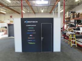Large Modular Gravitee Meeting Room with SEG Tension Fabric Graphics and Door -- View 4