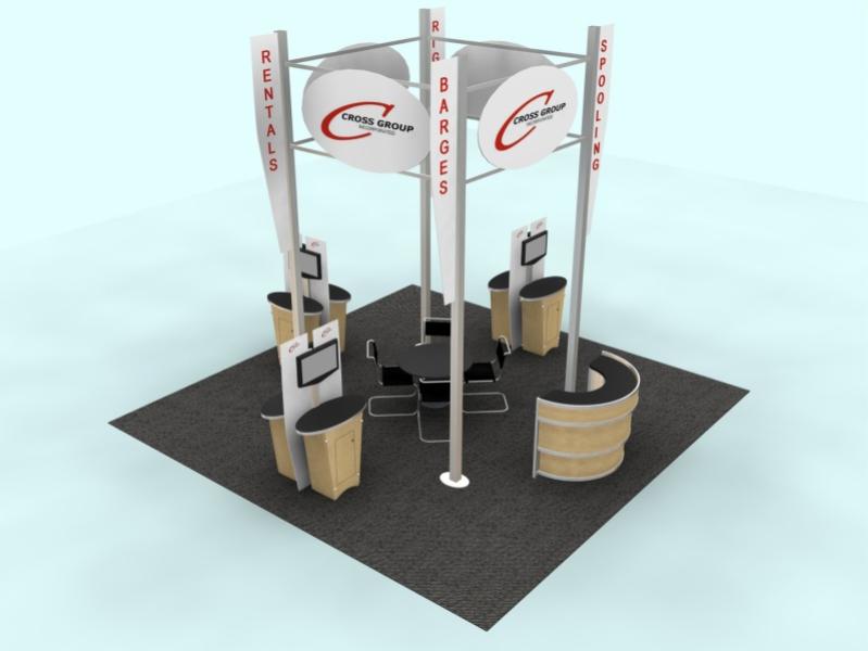 RE-1206 Rental Display / Counter / Workstation -- Image 5
