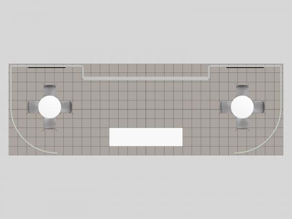 GK-3003 Gravitee Modular Inline Exhibit -- Plan View